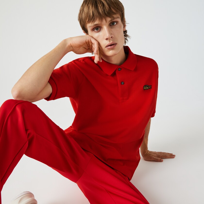 Camisas Lacoste Masculino Vermelhas LIVE Loose Fit Cotton Piqué Polo KN2-96019P2