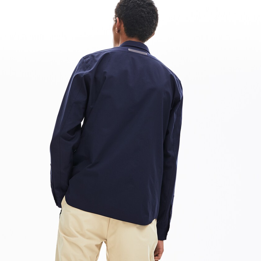 Camisas Lacoste Masculino Azul Marinho Azuis Motion Breathable Stretch Cotton DK2-38513N9