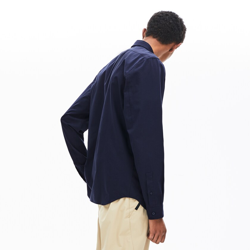 Camisas Lacoste Masculino Azul Marinho Azuis Motion Breathable Stretch Cotton DK2-38513N9