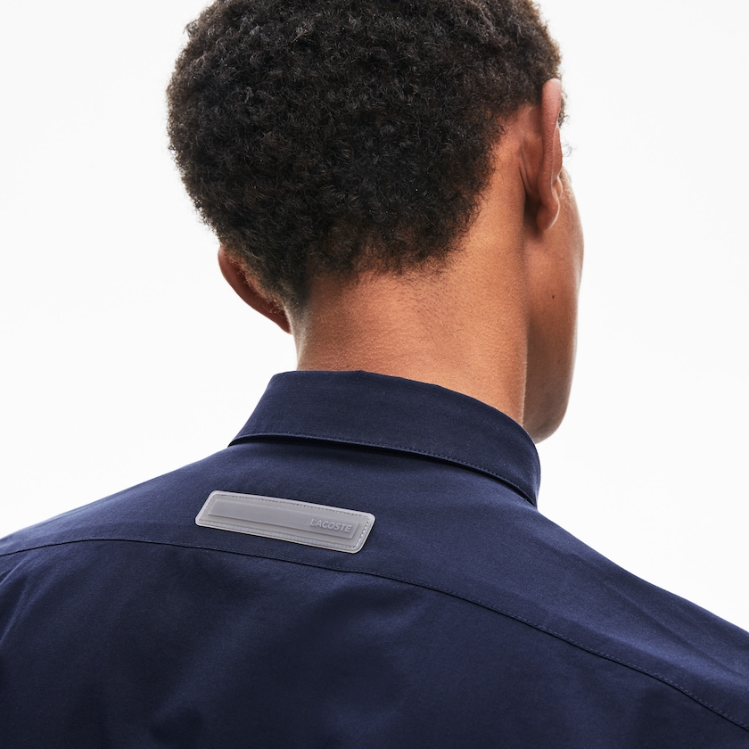 Camisas Lacoste Masculino Azul Marinho Azuis Motion Breathable Stretch Cotton DK2-38513N9