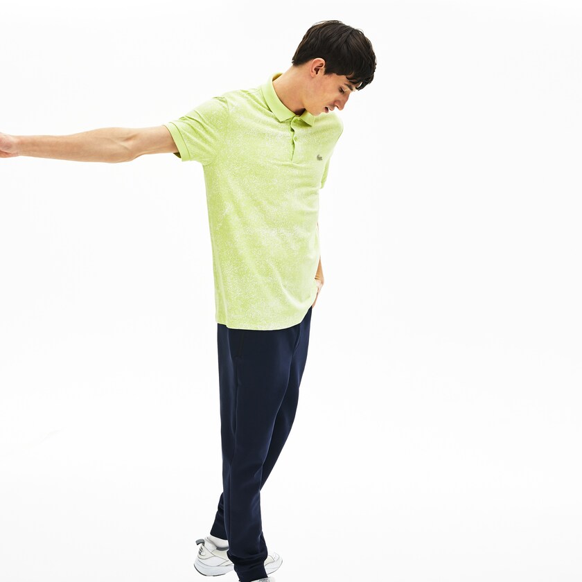 Camisas Lacoste Masculino Amarelas Motion Premium Piqué Polo JP4-68826U9