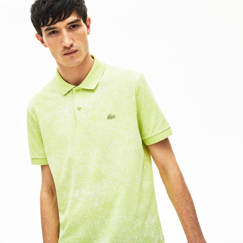 Camisas Lacoste Masculino Amarelas Motion Premium Piqué Polo JP4-68826U9