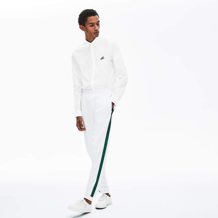 Camisas Lacoste Masculino Branco Regular Fit Badge Logo UR4-50895Y9