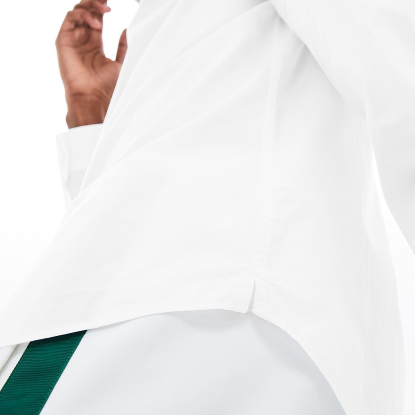 Camisas Lacoste Masculino Branco Regular Fit Badge Logo UR4-50895Y9