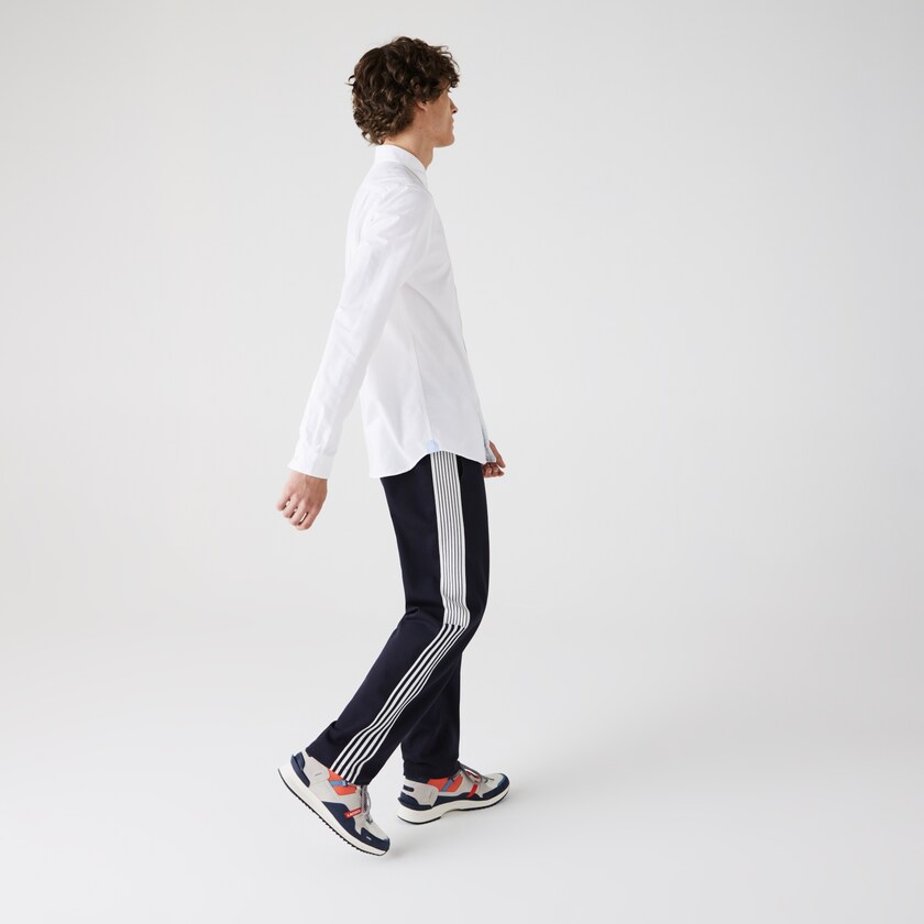 Camisas Lacoste Masculino Branco Regular Fit Cotton Oxford PH2-29242N6