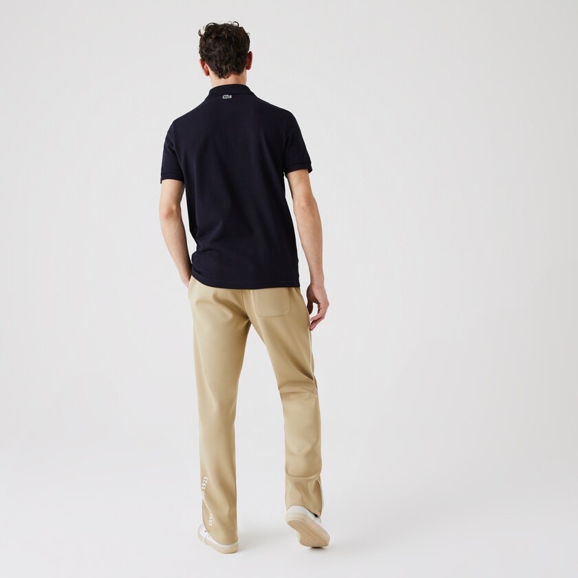 Camisas Lacoste Masculino Azul Marinho Azuis Regular Fit Crocodile Badge Cotton Piqué Polo FP5-82298I3