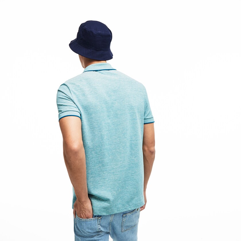 Camisas Lacoste Masculino Azuis Regular Fit Piqué Polo EP6-48824S1