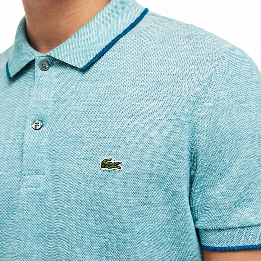 Camisas Lacoste Masculino Azuis Regular Fit Piqué Polo EP6-48824S1