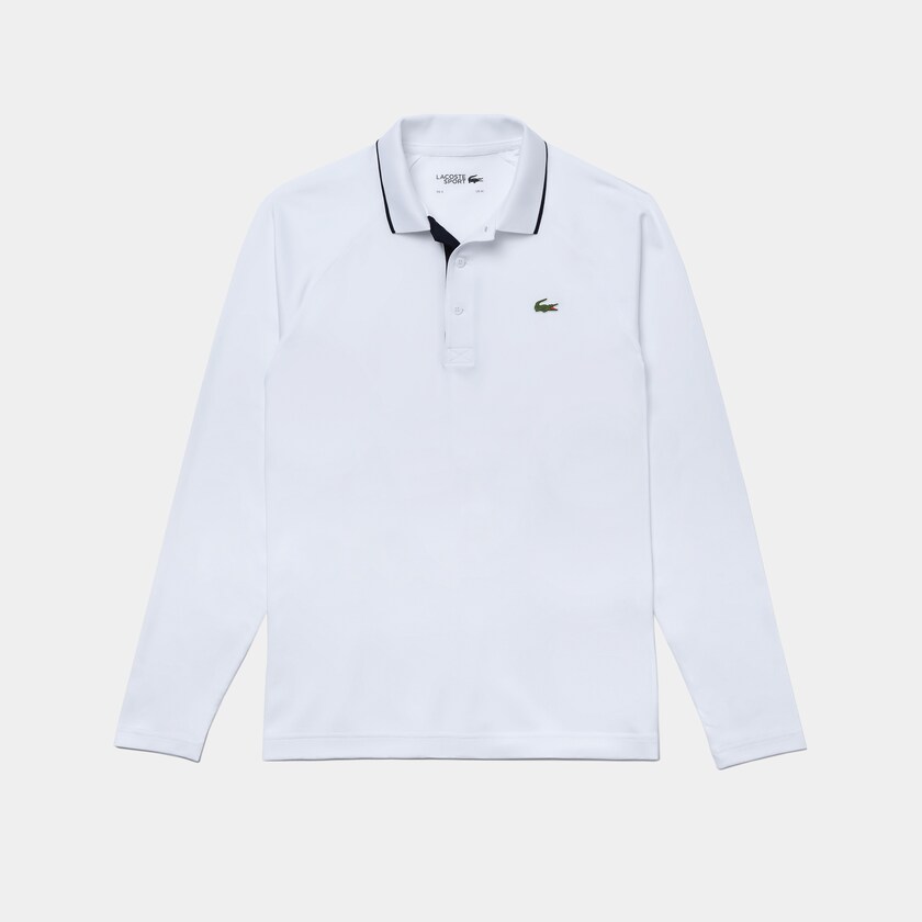 Camisas Lacoste Masculino Branco Azul Marinho Azuis SPORT Breathable Golf Polo CT9-12331J6