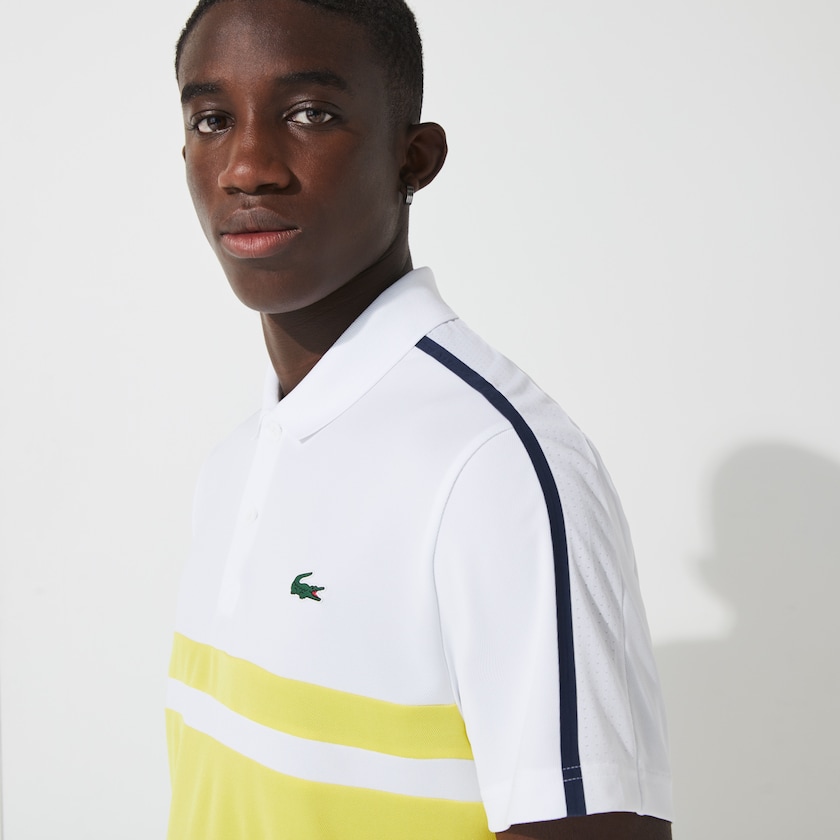 Camisas Lacoste Masculino Branco Amarelas Azul Marinho Azuis SPORT Breathable Piqué Tennis Polo NT9-30993N9
