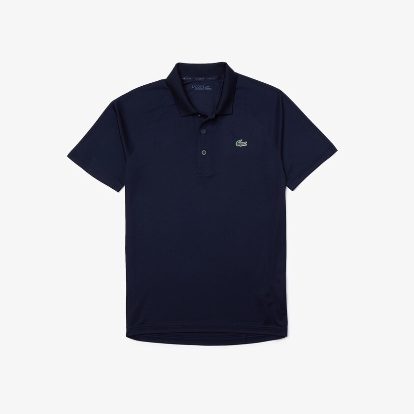 Camisas Lacoste Masculino Azul Marinho Azuis SPORT Breathable Run-Resistant Interlock Polo KI5-93259H9