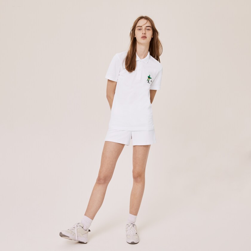 Camisas Lacoste Masculino Branco x Jeremyville Design Classic Fit Polo SA8-79507G9