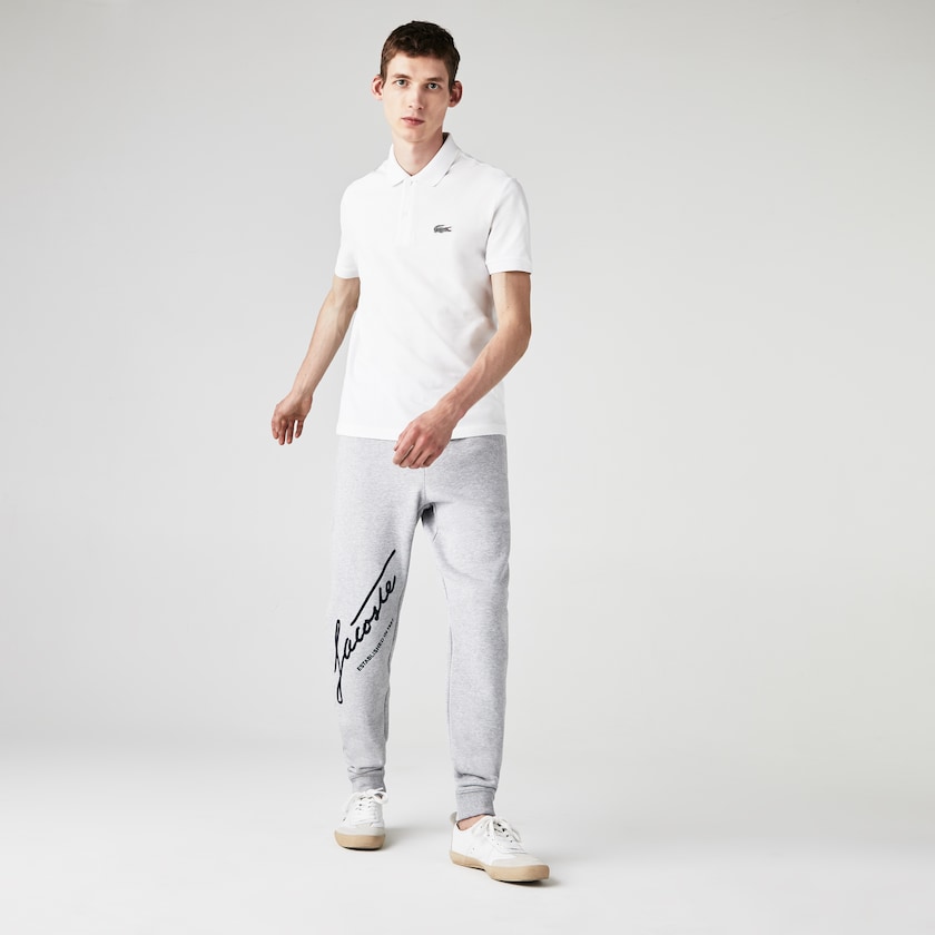 Camisas Lacoste Masculino Branco x National Geographic Regular Fit Organic Cotton Polo HQ9-39423L1