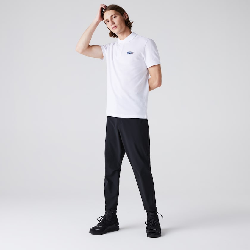 Camisas Lacoste Masculino Branco x National Geographic Regular Fit Organic Cotton Polo CO9-84018M7