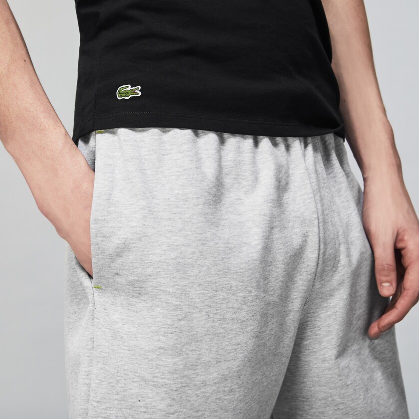 Camiseta Lacoste Masculino Pretas 3 Pack of Plains HS9-38003I9