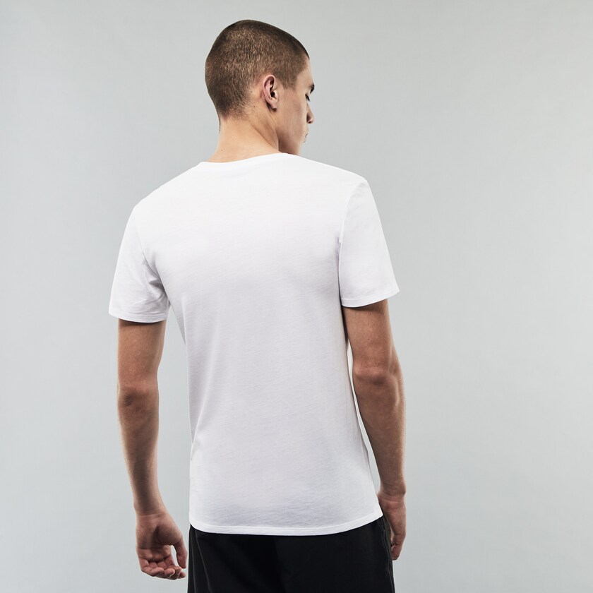 Camiseta Lacoste Masculino Branco 3 Pack of Plains DI8-10071G2