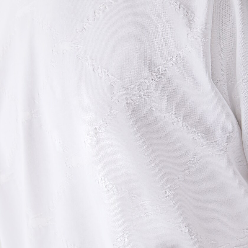 Camiseta Lacoste Masculino Branco LIVE Monogram Printed YU9-05300C4