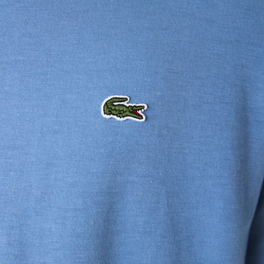 Camiseta Lacoste Masculino Azuis V-neck Pima Cotton Jersey TH9-43444Y6