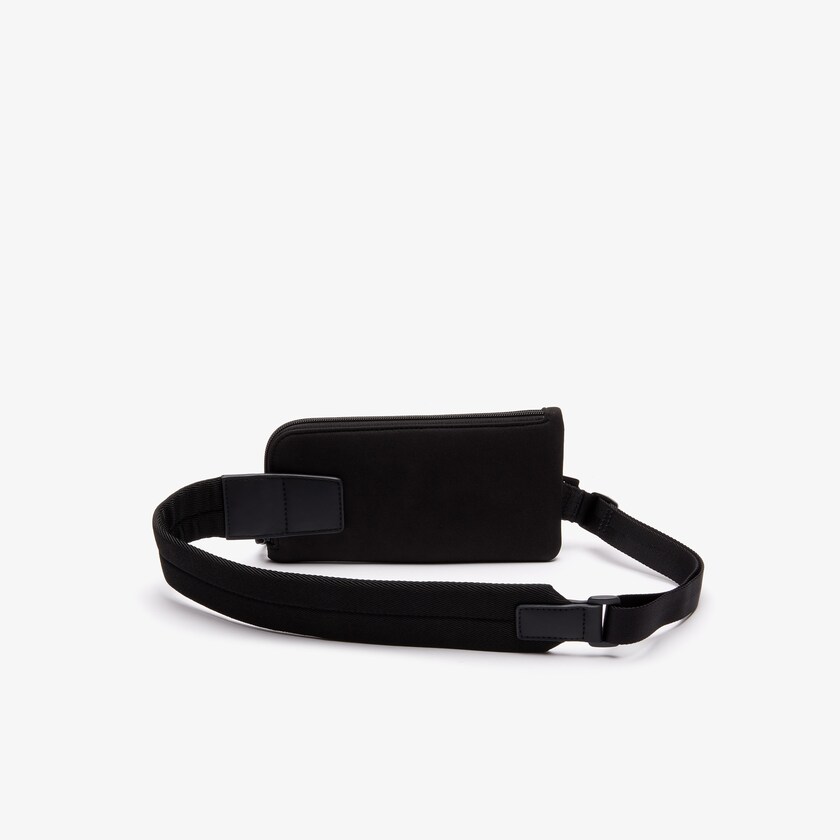 Carteiras Lacoste Masculino Pretas Anti-Radiation Flat Crossbody Smartphone SC6-53255N6