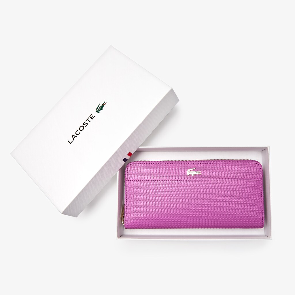 Carteiras Lacoste Feminino Rosa Chantaco Leather 12 Card HK5-65716G3