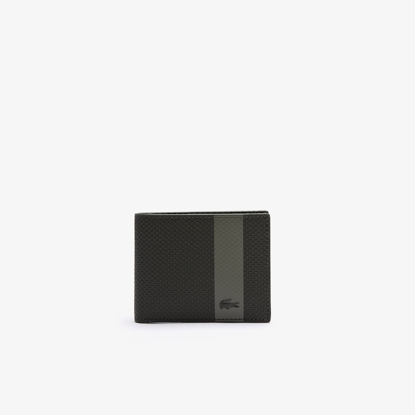 Carteiras Lacoste Masculino Verde Oliva Chantaco Small Graphic Piqué Leather RT5-37493U6