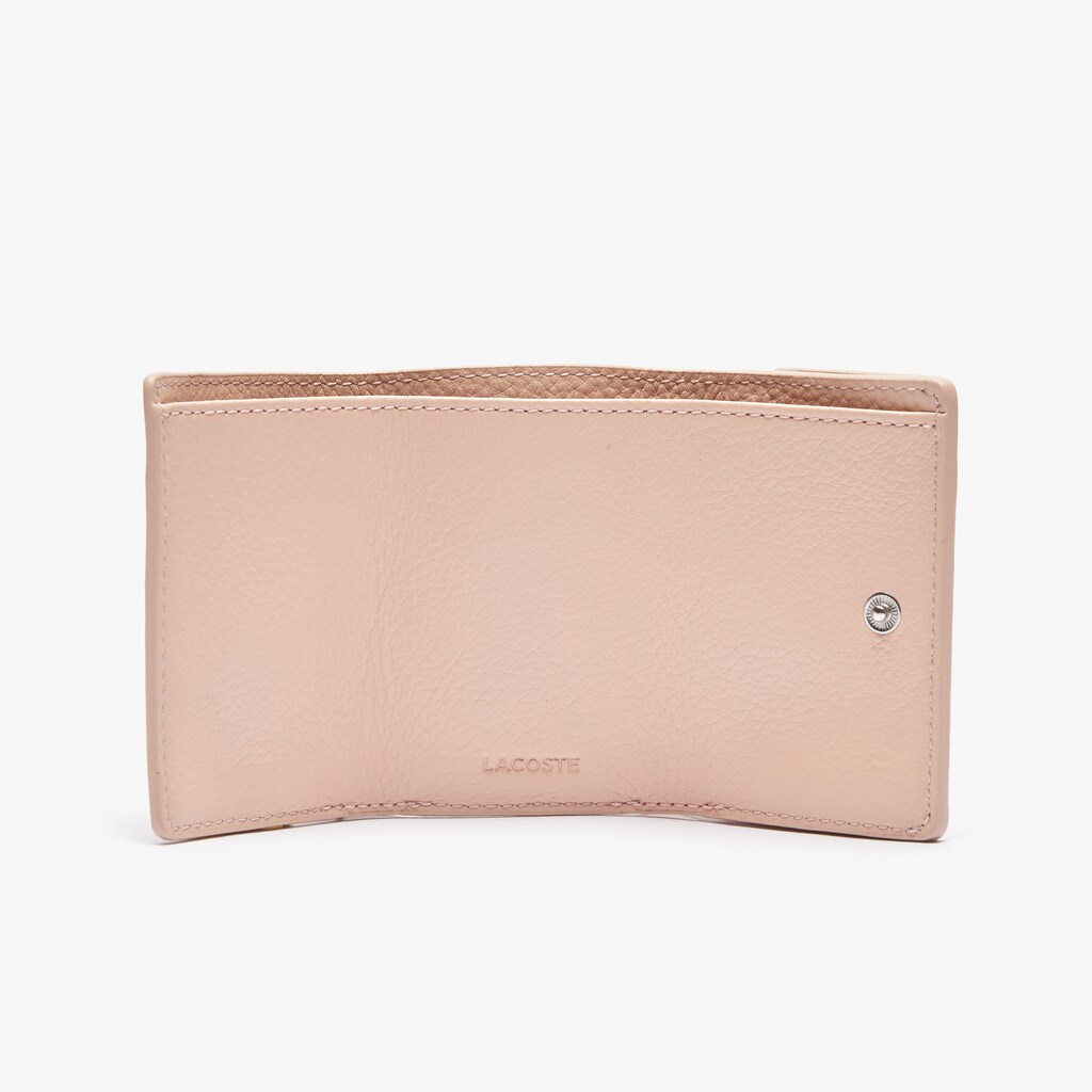 Carteiras Lacoste Feminino Rosa Croco Crew Grained Leather Zip ZG1-32663X8