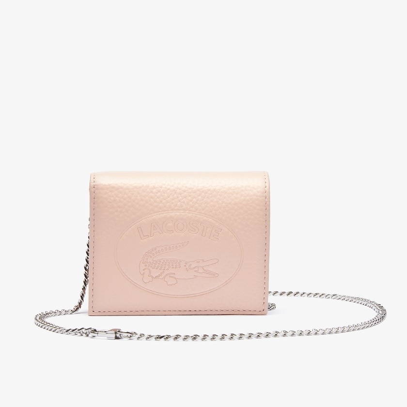 Carteiras Lacoste Feminino Rosa Croco Crew Grained Leather Phone YU8-28232G0