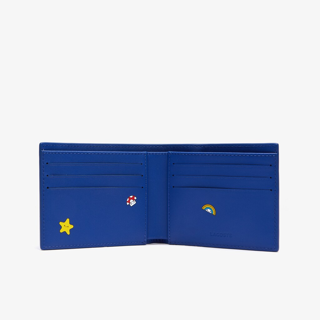 Carteiras Lacoste Masculino Azuis x FriendsWithYou Fun Printed Leather GL2-88748Q9