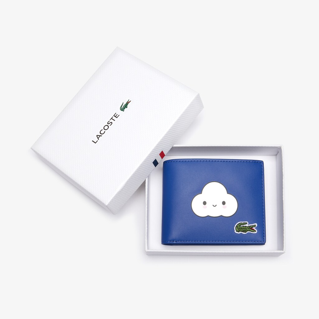 Carteiras Lacoste Masculino Azuis x FriendsWithYou Fun Printed Leather GL2-88748Q9