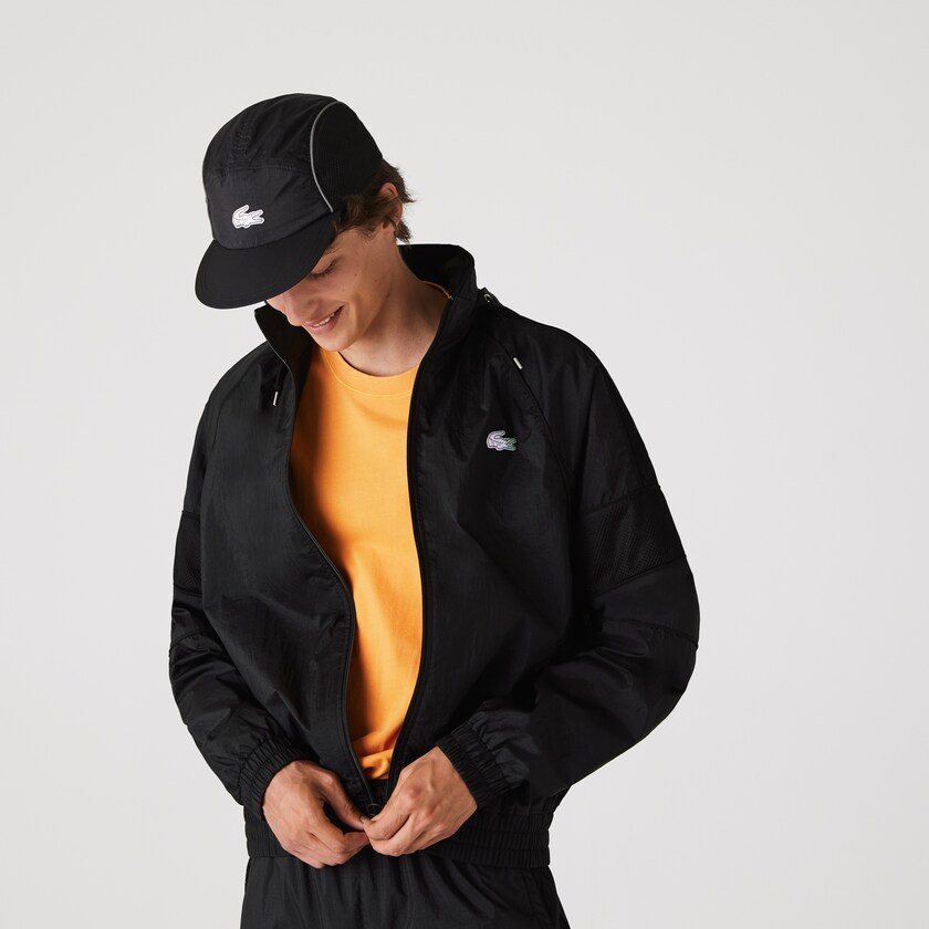 Casacos Lacoste Masculino Pretas CONCEPTS Collaboration Lightweight Zip-Up BP1-83198K7