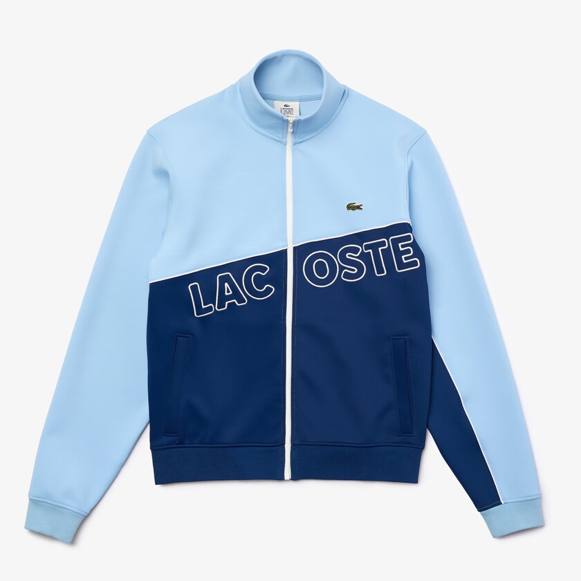 Casacos Lacoste Masculino Azuis LIVE Colorblock Neoprene Tracksuit EL1-10551U7
