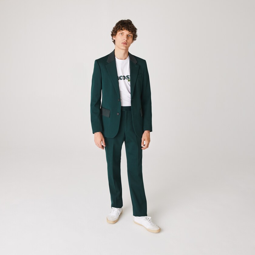 Casacos Lacoste Masculino Verdes LIVE Cotton Cloth Suit CA6-82758E8