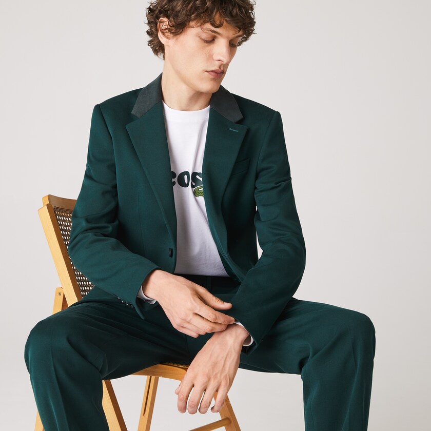 Casacos Lacoste Masculino Verdes LIVE Cotton Cloth Suit CA6-82758E8