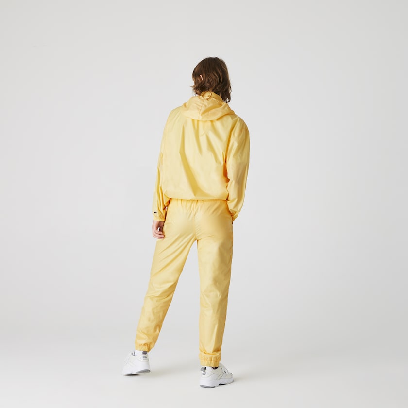 Casacos Lacoste Feminino Amarelas LIVE Lightweight Collapsible Zip Rain PL8-18891Z3