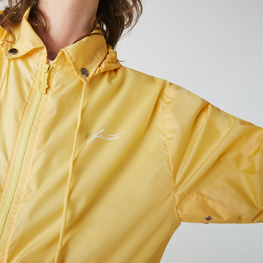 Casacos Lacoste Feminino Amarelas LIVE Lightweight Collapsible Zip Rain PL8-18891Z3