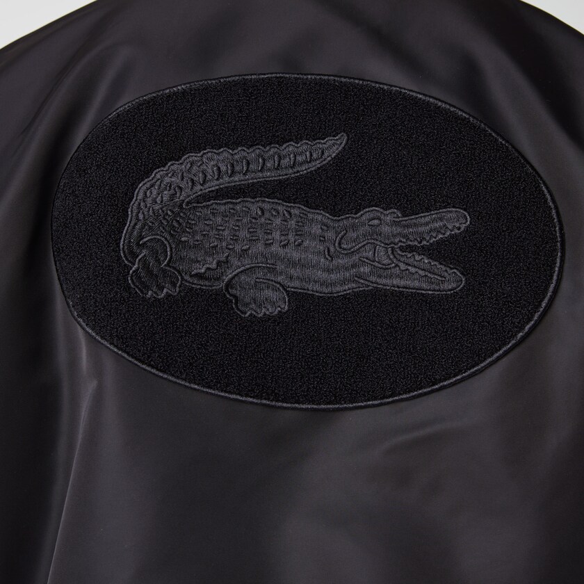 Casacos Lacoste Masculino Pretas LIVE Oversized Contrast Bomber QF0-11671Y7