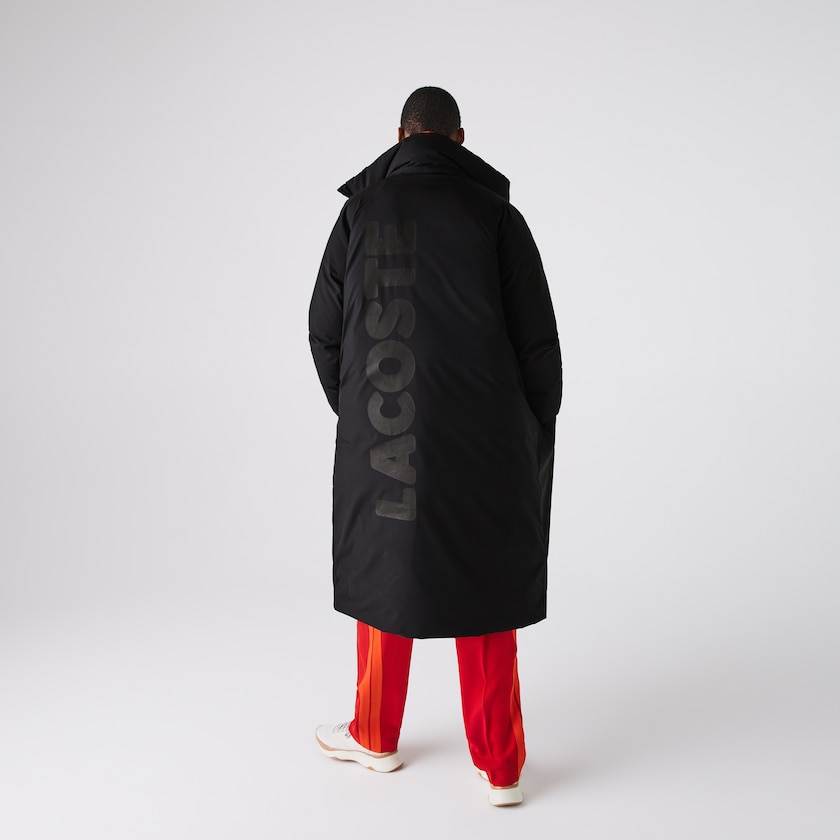Casacos Lacoste Feminino Pretas LIVE Oversized Water-Resistant Quilted BB6-49354X3
