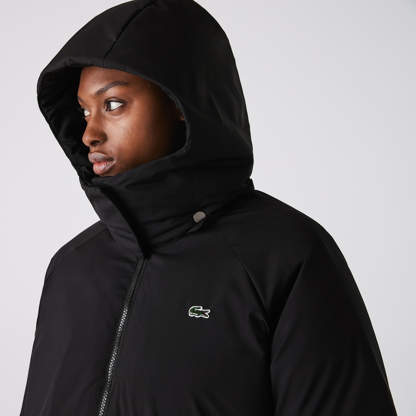 Casacos Lacoste Feminino Pretas LIVE Oversized Water-Resistant Quilted BB6-49354X3