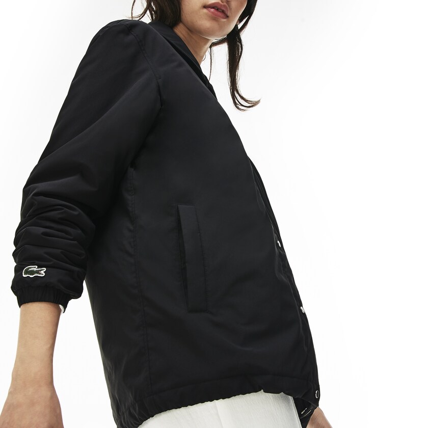 Casacos Lacoste Masculino Pretas LIVE Signature Taffeta EF0-01170J6