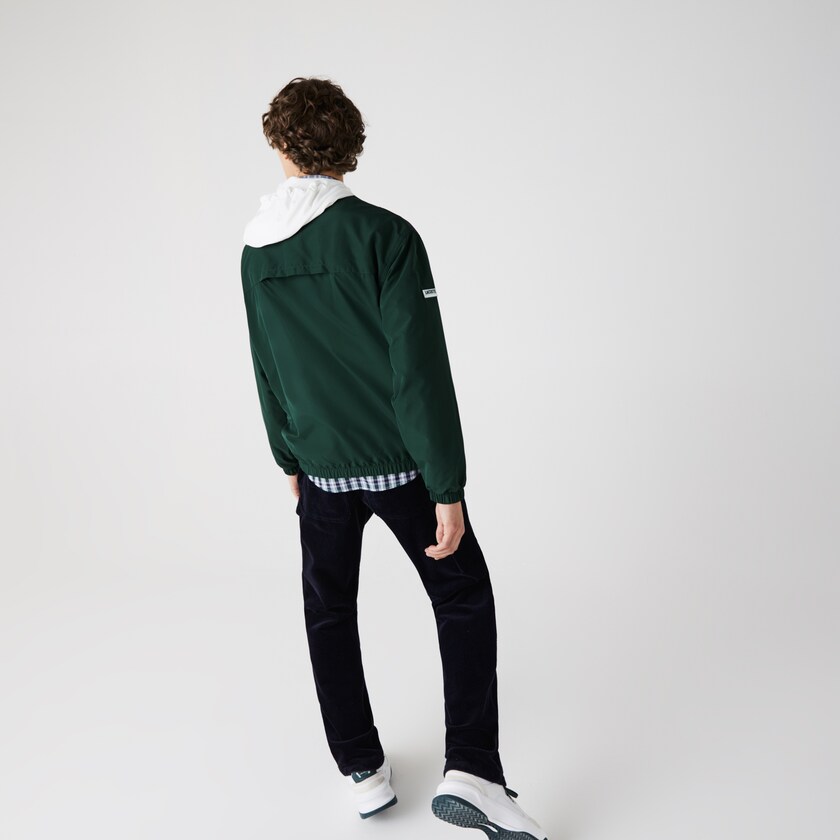 Casacos Lacoste Masculino Verdes Azul Marinho Azuis Branco Lightweight Colorblock Hooded KL2-01900C4