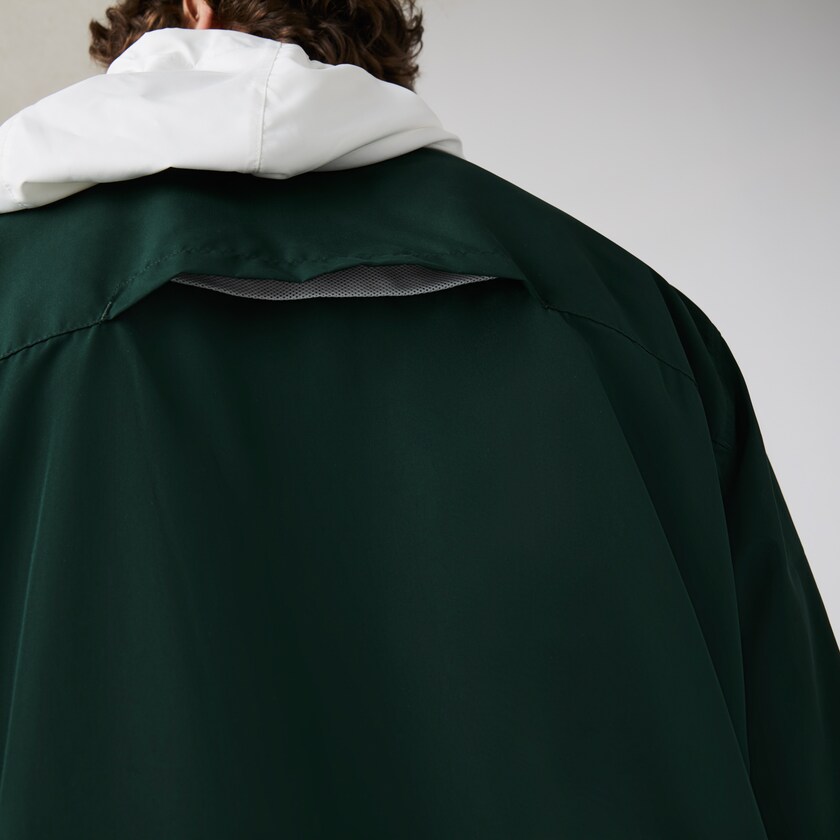 Casacos Lacoste Masculino Verdes Azul Marinho Azuis Branco Lightweight Colorblock Hooded KL2-01900C4
