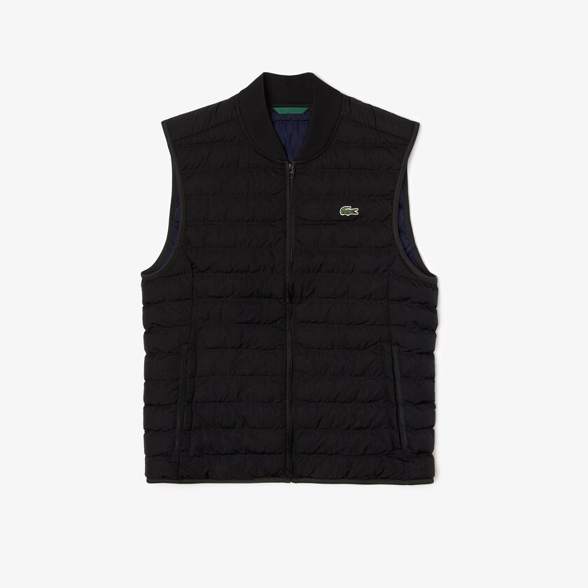 Casacos Lacoste Masculino Pretas Lightweight Foldable Water-Resistant Puffer WR3-19751J0