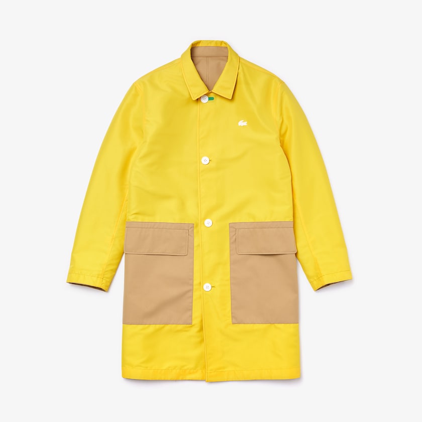 Casacos Lacoste Masculino Bege Amarelas Lightweight Water-Resistant Reversible Twill PX0-06710K4