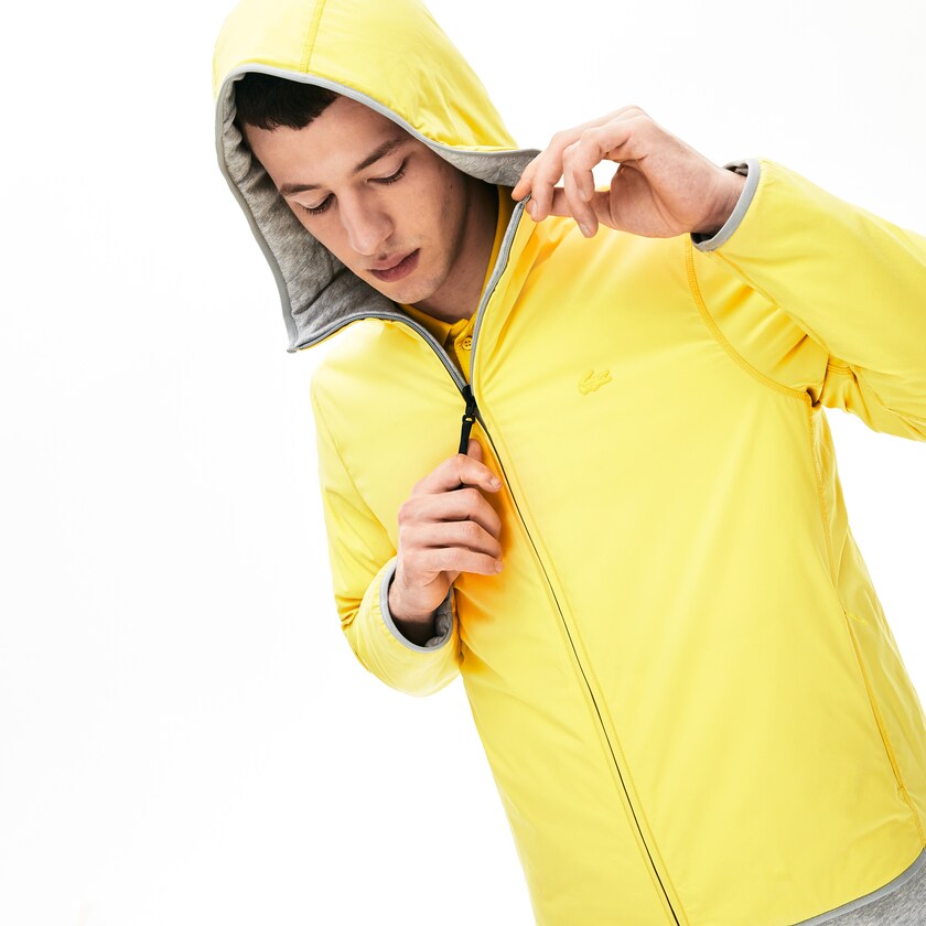 Casacos Lacoste Masculino Cinzentas Amarelas Motion Reversible NC2-77887T8