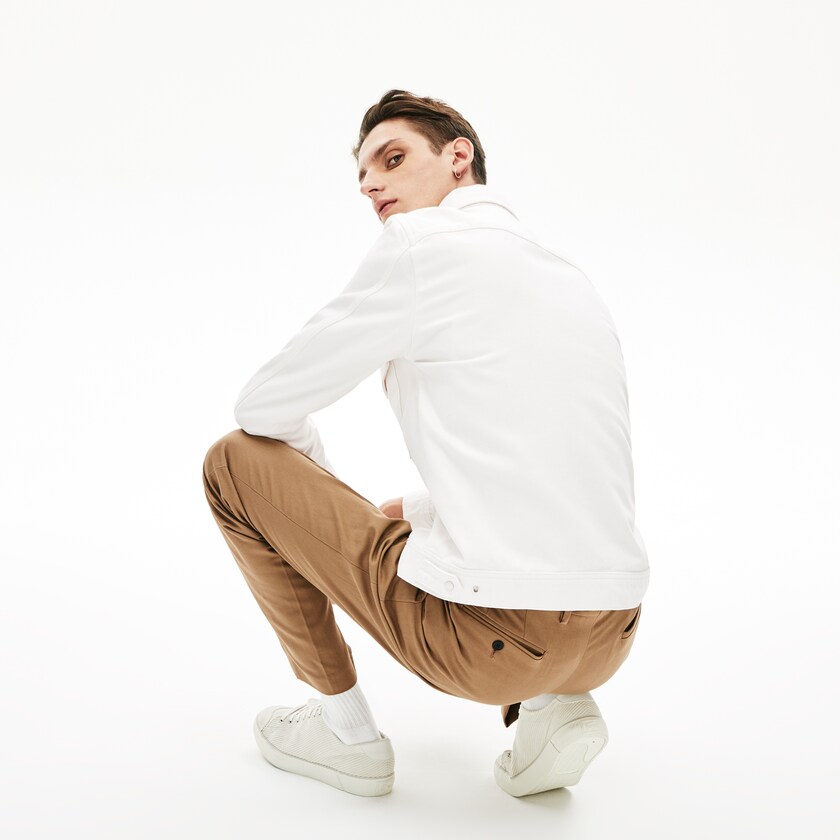 Casacos Lacoste Masculino Branco Multi-Pocket Denim LQ1-91599R1