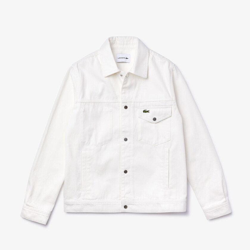Casacos Lacoste Masculino Branco Multi-Pocket Denim LQ1-91599R1