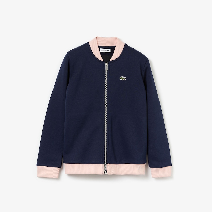Casacos Lacoste Criança Azul Marinho Azuis Luz Rosa Vermelhas Oversize Croc and Heart Full-Zip Bomber CR9-66516W0