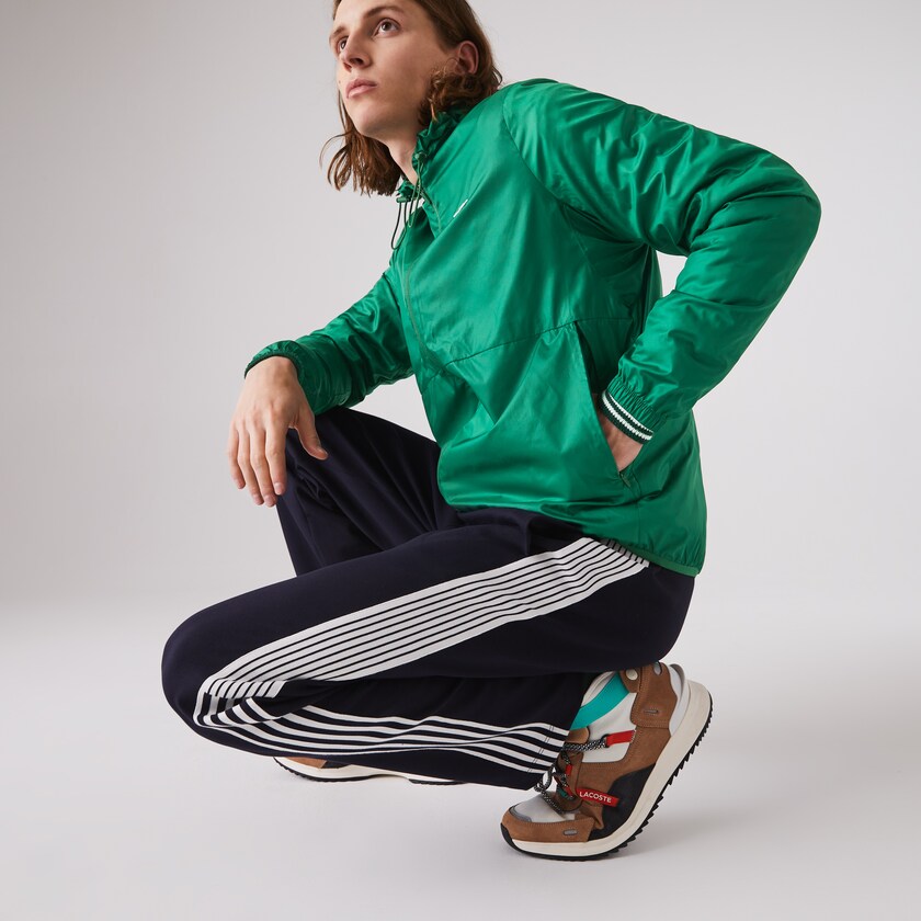 Casacos Lacoste Masculino Verdes SPORT Hooded Water-Resistant RN2-50375J0