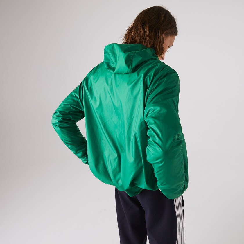 Casacos Lacoste Masculino Verdes SPORT Hooded Water-Resistant RN2-50375J0
