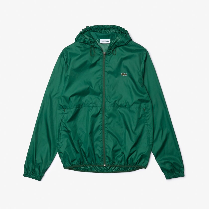 Casacos Lacoste Masculino Verdes SPORT Hooded Water-Resistant RN2-50375J0